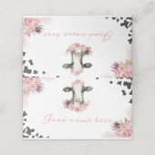 ファームカウー誕生日座席表 プレイスカード (外部開封)