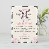 ファームカウー誕生日招待状 招待状 (スタンド正面)