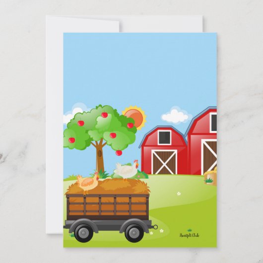 ファームカクレクロウ誕生日 招待状 (裏面)