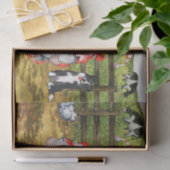 ファームカントリーカウミルキング格言風景 薄葉紙 (ギフト)