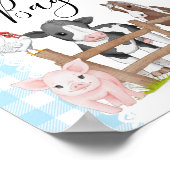 ファームカントリー赤ちゃんシャワー推測バッグの何が ポスター (角)