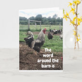 ファームカードのハッピーバースデー カード (黄色い花)