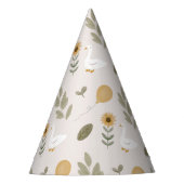 ファームガチョウひまわり黄色バルーン パーティーハット (正面)