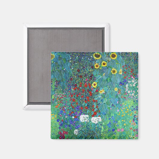 ファームガーデンウィズサンフラワーズグスタフクリムト マグネット (正面/裏面)