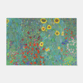 ファームガーデンウィズサンフラワーズバイグスタフクリムト ドアマット (正面)