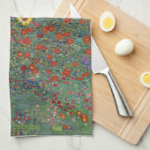 ファームガーデンサンフラワーズバイグスタフ絵画クリムト キッチンタオル (四つ折り)