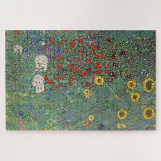 ファームガーデンサンフラワーズバイグスタフ絵画クリムト ジグソーパズル (横)