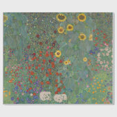 ファームガーデンサンフラワーズバイグスタフ絵画クリムト ラッピングペーパー (フラット)