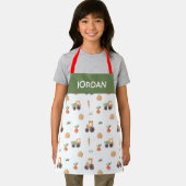 ファームガーデン水彩おもしろいパターン エプロン (インサイチュ)