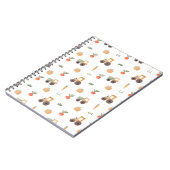 ファームガーデン水彩おもしろいパターン ノートブック (左側)