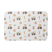 ファームガーデン水彩おもしろいパターン バスマット (正面)