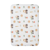 ファームガーデン水彩おもしろいパターン バスマット (正面縦)