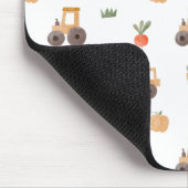 ファームガーデン水彩おもしろいパターン マウスパッド (コーナー)