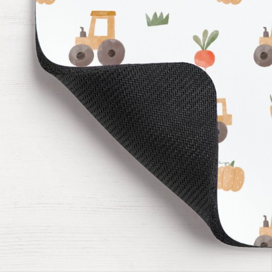 ファームガーデン水彩おもしろいパターン マウスパッド (コーナー)