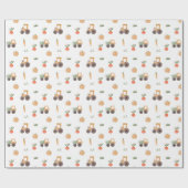 ファームガーデン水彩おもしろいパターン ラッピングペーパー (フラット)