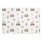 ファームガーデン水彩おもしろいパターン 枕カバー (正面)