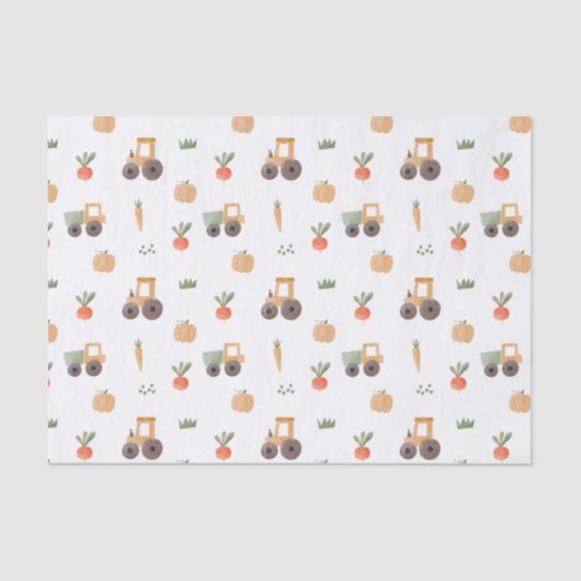 ファームガーデン水彩おもしろいパターン 薄葉紙 (正面)