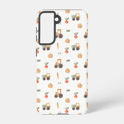 ファームガーデン水彩おもしろいパターン SAMSUNG GALAXYケース (裏面)