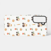 ファームガーデン水彩おもしろいパターン SAMSUNG GALAXYケース (裏面横)