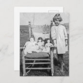 ファームガールと彼女の人形の友人のヴィンテージ (正面/裏面)