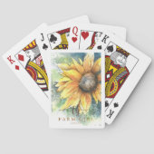 ファームガールアーティストヒマワリトランプ トランプ (裏面)