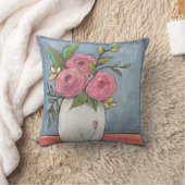 ファームガールアーティストリかわいらしーフローラ枕 クッション (ブランケット)