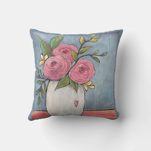 ファームガールアーティストリかわいらしーフローラ枕 クッション (裏面)