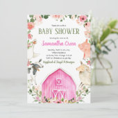 ファームガールベイビーシャワー招待状 招待状 (スタンド正面)