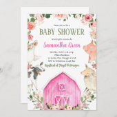 ファームガールベビーシャワー招待状 招待状 (正面/裏面)