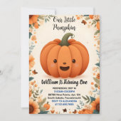 ファームキッズにジョインしよう！私たちの小さなかぼちゃが１歳に 招待状 (正面)