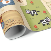 ファームキッズベビーファームアニマルズ農業カトリンレッグ ラッピングペーパー (ロールコーナー)