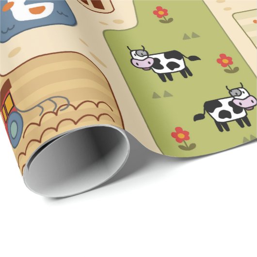 ファームキッズベビーファームアニマルズ農業カトリンレッグ ラッピングペーパー (ロールコーナー)