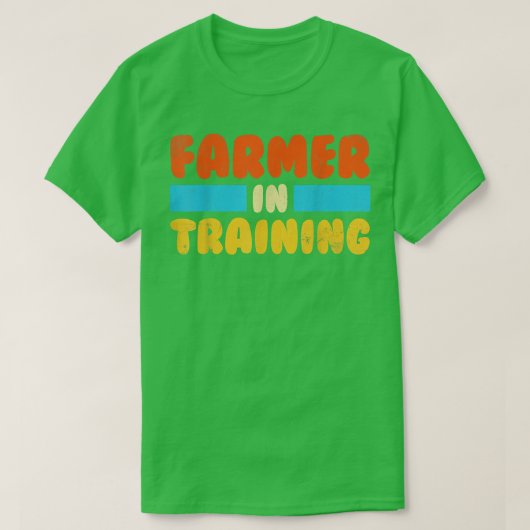 ファームギフト農業恋人フューチャー農家レトロ Tシャツ (デザイン正面)