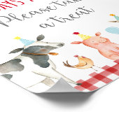 ファームグリーン誕生日トリートサイン ポスター (角)