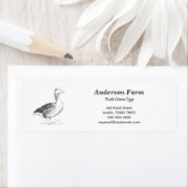 ファームグースエッグ住所 シールシール ラベル (インサイチュ)