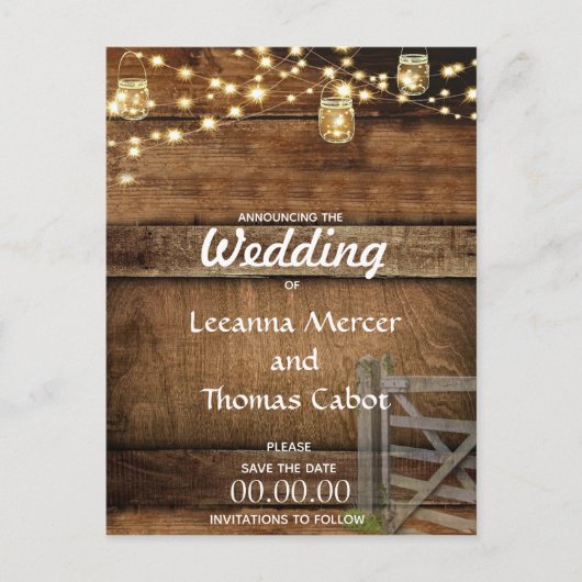 ファームゲー素朴ト日付ポストカードの保存 ポストカード (正面)