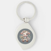 ファームコアかわいいふくらはぎヴィンテージフローラドレス キーホルダー (正面)