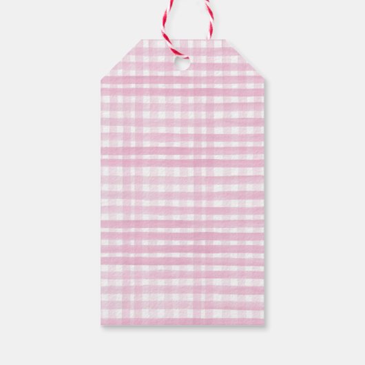 ファームサンキューオファービット納屋周囲の庭パーティーアニマルガール ギフトタグ (裏面)