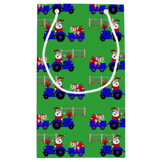 ファームサンタオントラクターギフト抱き枕 スモールペーパーバッグ (裏面)