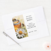 ファームショップはちみつ瓶ラベル小規模企業 スクエアシール (封筒)