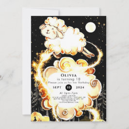 ファームシ魅力的ープ誕生日 招待状