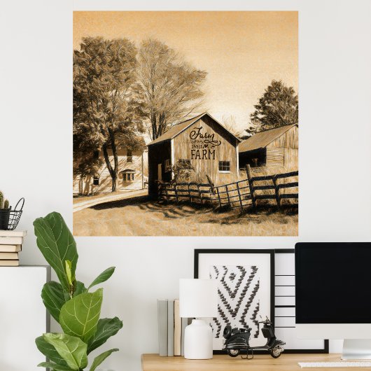 ファームスウィートファームカントリーホームステッド ポスター (ホームオフィス)