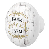 ファームスウィートファームホワイトウッドカントリーファームハウス セラミックノブ (右)