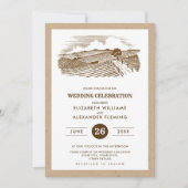 ファームスキッチクラフト素朴紙結婚ズ 招待状 (正面)