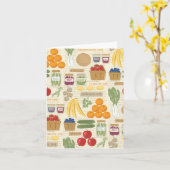 ファームスタンドコラージグリーティングカード カード (黄色い花)