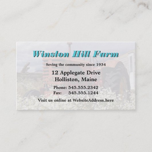 ファームスタンドファーマーズマーケット事業 名刺 (正面)