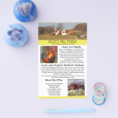 ファームスタンド写真テンプレート付きビジネスフライヤー チラシ (シングル)