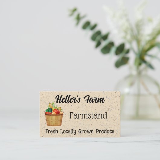 ファームスタンド 名刺 (スタンド正面)