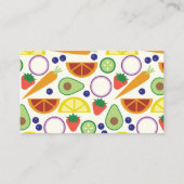 ファームスタンドCSA農家市場のモダン外観 名刺 (裏面)