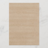 ファームストリングライト素朴結婚式招待状カード プログラム (裏面)